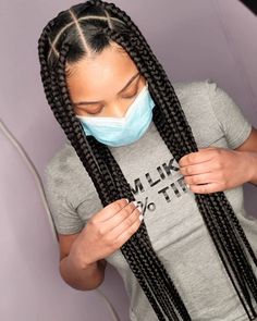 Knotless Jumbo Box Braids, Vacation Hairstyles For Black Women, Braids To Try, Single Plaits, Braids Boxbraids, Style Braids