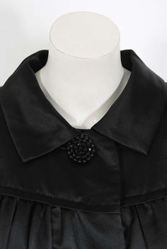 For Sale on 1stDibs - This exquisite Traina-Norell designer coat, fashioned in a high-quality duchess silk satin, exemplifies their signature blend of couture-level quality Traina Norell, Pleated Coat, Duchess Satin, Couture Vintage, Coat Design, Vintage Clothes, Silk Satin, Vintage Outfits, Ruffle Blouse