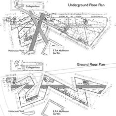 three plans for an underground floor plan