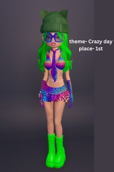 free outfit dress to impress crazy day theme Crazy Day Dti Outfit Ideas, Crazy Day Dress To Impress No Vip, Di Crazy Day Theme, Dti Outfits Crazy Day, Dti Theme Crazy Day, Dress To Impress Crazy Day Theme, Crazy Day Outfits