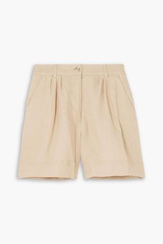 Shorts Linen, Faithfull The Brand, Linen Shorts, Small Designs, Welt Pocket, Short Outfits, Fitness Models, Top Brands, Loose Fitting