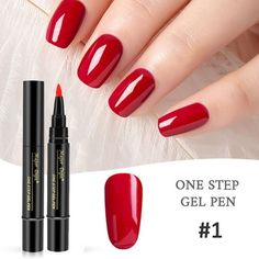 3 in 1 Step Nail Polish Pen 5ml Nail Gel Painting Varnish Pen Nail Varnish Nail Tool Without And Top Coat Description: Size: 5 mL.  Color: Multicolor. Nail Polish Pens, Nail Pen, Nail Prep, Nagel Tips, Gel Nail Kit, Nail Polish Kits, Shiny Nails, Gel Lacquer, Nail Polish Sets