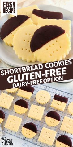 shortbread cookies gluten - free dairy - free option