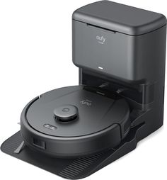 the robotic vacuum is connected to an appliance that can be used for cleaning