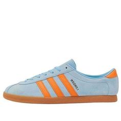 adidas London Exclusive City Series 'Light Blue Orange' IG5408 Adidas Blue Sneakers With Three Stripes, Blue Sporty Sneakers With Three Stripes, Blue Casual Adidas Sneakers, Casual Blue Adidas Sneakers, Blue Athleisure Sneakers With Adidas Branding, Blue Athleisure Sneakers With Three Stripes Branding, Blue Adidas Sportswear Sneakers, Blue Orange, Light Blue