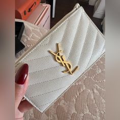 Open To Offers Yves Saint Laurent Bags, Cream And Gold, Yves Saint Laurent, Saint Laurent, Bag Lady, Cream, Wallet, Women Shopping, Gold