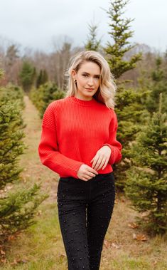 Designed with a relaxed fit in a perfect cropped length, it's a classic knit you'll reach for again and again. White Dahlia, Woman Sweater, Winter Photoshoot, Again And Again, Cozy Sweater, Comfy Cozy, Winter 2024, Cozy Sweaters, White Shop