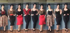 Capsule Wardrobe: 10 items, 26 outfits for Rockabilly fashion. Miss Victory Violet. Rockabilly Fashion Outfits, Capsule Fashion, Miss Victory Violet, Victory Violet, Lady Like