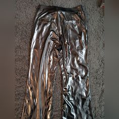 Questions? Leave A Comment Below! New Waist(Fixed) Measures 30" Wear Them Out Or For Luxe Lounging Around The House (Goodbye Nasty Ole Grey Sweatpants) Shiny Fitted Full-length Bottoms, Shiny Fitted High-waisted Pants, Shiny Fitted Bottoms For Night Out, Shiny Fitted Bottoms For Spring, Metallic Fitted Bottoms For Night Out, High Waist Shiny Pants For Night Out, Fitted Metallic Bottoms For Night Out, Metallic Fitted Bottoms For A Night Out, Metallic Fitted Full-length Pants