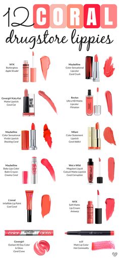 Coral Lip Color, Coral Lipstick Makeup Looks, Warm Spring Lipstick, Warm Spring Makeup Looks, Bright Spring Lipstick, True Spring Lipstick, Coral Lipstick Makeup, Mac Twig Lipstick, True Spring Makeup