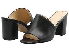 ADRIENNE VITTADINI Albi - Women's Sandals : Black : Stay stylish in the ADRIENNE VITTADINI Albi heels. Faux leather upper and lining. Memory foam insole. Rubberized outsole. Imported. Weight of footwear is based on a single item, not a pair. Adrienne Vittadini, Sandals Black, Designer Heels, High Heel Sandals, Womens Heels, Women's Sandals, Womens Slippers, Black Sandals, Heeled Mules