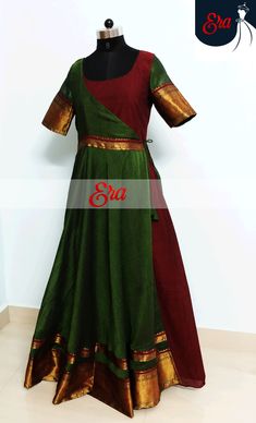 Irkal Dress Design Kurti, Saree Reuse, Long Gown Design, Stitching Ideas, Salwar Designs, Long Gown Dress, Girls Frock Design, Long Dress Design, Salwar Kamiz