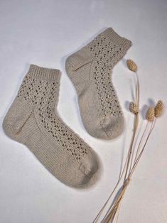 Knitting pattern for Isadora socks Isadora is a sock with a sweet and feminine lace pattern, featuring a gusset heel and a rounded toe. The lace pattern continues down the top of the foot, while the bottom of the foot is in stockinette stitch. Wear them with sneakers to create your own unique style, where the rugged and the feminine come together. We’ve knitted the sock in our soft and durable Önling No 18, made from 75% non-superwash wool and 25% recycled PET (plastic) bottles. The pattern is Knitted Lace, Pet Plastic Bottles, Woolen Sweaters, Lace Socks, Plastic Animals, Stockinette Stitch, Lace Knitting, Lace Pattern, Digital Pattern