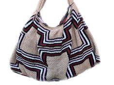 Bilum Bag, Eco-friendly Basket-shaped Natural Fiber Bucket Bag, Eco-friendly Natural Fiber Bucket Bag With Open Weave, Make Bag, Vanilla Bean Powder, Natural Plant