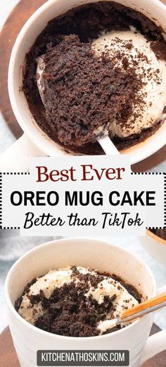 the best ever oreo mug cake is better than it looks