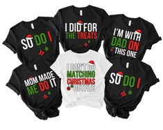 Christmas Family Matching Shirts, I Don't Do Matching Christmas Outfits, But I Do Shirt, Family Christmas Shirt, Matching Christmas Pajamas Welcome to Opia Apparel. Here you will find personalized t-shirts for your friends and family that will make you smile.We want to make everyone smile with our cute , stylish and trendy graphic T-shirts. We can assured you this shirt will be perfect gift whether you will buy it yourself or for someone else. ✷ About Us ✷ This new business was founded by a small family. Your t-shirt will be made with love. Thank you for choosing us. ✷ Cotton T-Shirt of the Highest Quality ✷ This short-sleeved shirt is made of superior cotton and polyester for softness and comfort! It's also available in a variety of colors for you to choose from. The apparel will make you Matching Christmas Outfits, Family Matching Shirts, Matching Christmas Pajamas, Christmas Outfits, Family Christmas Shirts, Christmas Family, Small Family, Christmas Pajamas, Family Matching