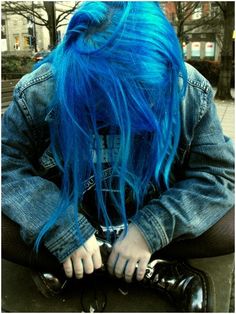 Blue Hair :) Emo Hair, Scene Girls, Alternative Hair, Dye My Hair, Hair Inspo Color, Grunge Hair, Dream Hair, Crazy Hair, Aesthetic Hair