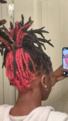 Natural Hair Aesthetic, Pink Ideas, Beautiful Dreadlocks, Short Locs Hairstyles, Dreadlock Styles, Dyed Hair Inspiration, Dyed Natural Hair, Hair Aesthetic, Pretty Hair Color