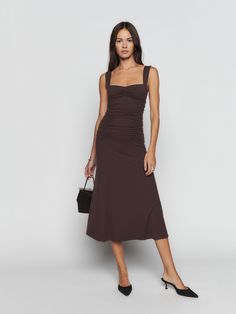 Wedding Guest Dress Trends, Spring Wedding Guest Dress, Reformation Dress, Silky Dress, Ruched Dress, Trending Dresses, Nordstrom Dresses, Guest Dresses, Tank Dress