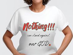 Discover our collection of Christian T-shirt gifts, designed to inspire and uplift your faith. Each shirt features unique, meaningful designs that celebrate the love, hope, and strength found in Christ. Perfect for personal devotion, church events, or as thoughtful gifts for friends and family, our shirts are made with high-quality materials to ensure comfort and durability. You will find a great T-Shirt here for yourself or one that makes a perfect gift for someone else.  See more of these listings here: https://www.etsy.com/shop/the876varietystore/edit?ref=edit_trust_header&section_id=49900918 Visit our entire store here: https://www.etsy.com/shop/the876varietystore All items are made to order. They will ship within 4-8 business days from one of our printing partners. Please allow suffic Inspirational Crew Neck T-shirt As Gift, Inspirational Tops With Custom Print, Inspirational White Tops With Text Print, Inspirational White Top With Text Print, Inspirational White Text Print Top, Inspirational Text Print White Top, Inspirational Custom Print Short Sleeve Top, Inspirational White T-shirt For Gift, Inspirational White T-shirt As Gift