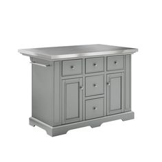 an image of a kitchen island with two drawers and one door on the top shelf