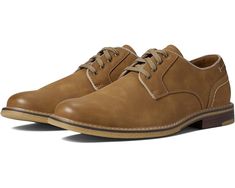 Dockers Bronson Spring Workwear Lace-up Shoes With Textured Sole, Casual Low-top Oxfords For Work, Casual Lace-up Shoes With Textured Sole For Work, Casual Oxford Shoes For Work, Casual Oxfords With Rubber Sole, Casual Synthetic Lace-up Shoes For Work, Casual Oxford Lace-up Shoes With Leather Sole, Casual Oxfords With Rubber Sole For Work, Business Casual Lace-up Shoes With Cushioned Footbed