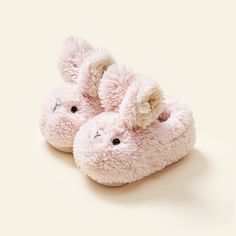 Color: Pink, Size: 140yards Kids Bunny Slippers, Fluffy Bunny Slippers, Orange Slippers, Rabbit Slippers, Brown Slippers, Velvet Pattern, White Slippers, Bunny Slippers, Toddler Slippers