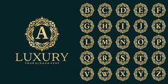 the luxury font and numbers are all in different styles, but there is no image to describe