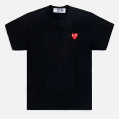 New With Tags, Same Day Shipping. Price Is Firm Due To Free Shipping. *Note: This Brand Runs Small* Cotton Fabric Ribbed Collar Embroidered Heart Logo On Chest Style: Cdg-P1t108-Blk Color: Black / Red Material: 100% Cotton Cotton Streetwear Top With Heart Shape, Casual Black Tops With Heart Print, Cotton Heart-shaped Top For Streetwear, Black Tops With Heart Graphic And Short Sleeves, Black Casual Tops With Heart Print, Black Graphic Tee With Heart Graphic, Black Graphic Tee Shirt With Heart Design, Black Graphic Tee Shirt With Heart Graphic, Black Short Sleeve Shirt With Heart Graphic