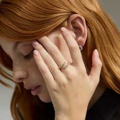 Experience everyday elegance with our Multi Shape Diamond Half Spiral Ring. This distinctive design twist showcases handset diamonds totaling 0.80 carats, adding a touch of glamour to any outfit. Presented in our signature Noémie box. Includes a detailed appraisal report prepared by a gemologist. This report details the product quality, diamond specifications, and appraised value. The appraisal report will be a binding document to insure your jewelry for the appraised amount. Receive free ring-s Spiral Ring, Everyday Elegance, White Diamond Ring, Diamond Heart, Diamond Wedding Rings, Diamond Studs, White Gold Rings, Diamond Pendant, White Diamond