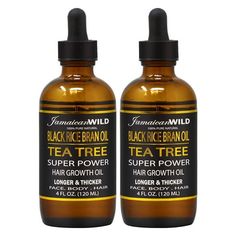 Jamaican Wild Black Rice Bran Oil Tea Tree Super Power Hair Growth Oil 4oz (Pack of 2) Jamaican Wild Black Rice Bran Oil Tea Tree Super Power Hair Growth Oil 4oz (Pack of 2) Black Rice, Rice Bran, Herbs For Health, Rice Bran Oil, Growth Oil, Hair Growth Oil, Tea Tree, Super Powers, Hair Growth