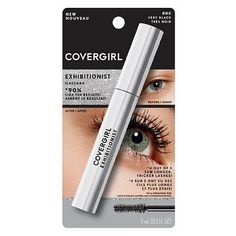 With COVERGIRL's Exhibitionist volumizing mascara, lashes are full and defined after only one coat. Our volumizing mascara formula glides smoothly onto lashes. Get soft lashes with no flaking or smudging. Made in United States Gray Room, Target Beauty, Short Lashes, Thick Lashes, Hanging Closet, Mascara Tips, Best Mascara, Closet Organizer, How To Apply Mascara