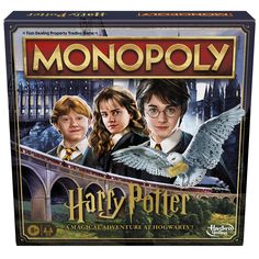 the monopoly board game harry potter and hermione's hogwarts adventure