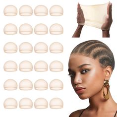 PRICES MAY VARY. [Material & Specifications]: Our wig caps are made of high quality lace material, light, breathable and comfortable. Enjoy the freedom of a weightless and thin wig cap that adds minimal bulk to your hairstyle and they are durable and long-lasting. Our wig caps come in two colors, nude and dark brown. The wig caps cater to diverse head shapes and sizes. Whether you have a smaller or larger head, we've got you covered, ensuring a secure fit for everyone. [Comfortable Fit Skin-Frie Cap Beauty, Bald Cap, Wig Caps, Lace Material, Head Shapes, Air Circulation, Wig Accessories, Wig Cap, Lace Front Wig