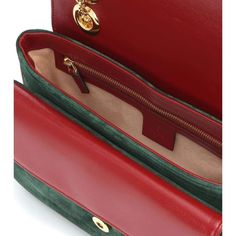 Crafted in Italy from "New Park" green suede, the flap-down style is accented with smooth red leather piping and interior paneling, along with gleaming golden hardware – note the iconic GG plaque on the front.Internal details: suede lining, internal zipped pocketColour of fastening: goldDetachable chain shoulder strapLock-bar fasteningFront pocket under flapColour name: New Park GreenMaterial: Galf leather, SuedeHeight: 6.5"/17cm, Width: 10"/ 25,5cm, Depth: 3"/ 7cmChain length: 41.5"/ 106cmMade in Italy Twin Halloween Costumes, Luxury Street Style, The Bronx New York, Red Leather Bag, Green Park, Prada Handbags, Green Suede, Baby Halloween, Green Bag