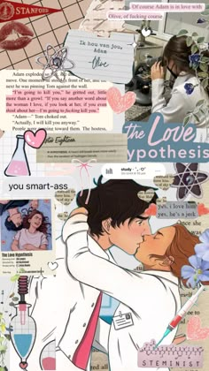 a collage of photos with the words love and other things on it, including an image