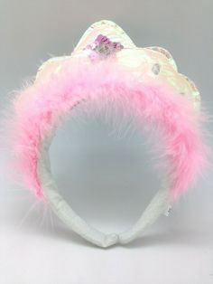 Pink Crown-shaped Headband For Party, Whimsical Adjustable Pink Crown, Pink Fun Costume Hats For Carnival, Adjustable Festival Headpieces For Parties, Adjustable Pink Crown With Round Shape, Adjustable Headpieces For Festival Party, Novelty Party Costume Hats And Headpieces, Novelty High Crown Costume Hats For Parties, Novelty Costume Hats And Headpieces For Parties