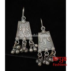 Ethnic Silver Oxidized Indian Trendy/Oxidized Silver Earrings Very Elegant and stylish, these earrings can be paired with any traditional Indian or Western Attire depending upon the occasion and the theme. Dimensions: Approx.1.5 Inches Fusion Style Latkan Earrings For Rituals, Temple Jewelry Festival Earrings With Latkans, Traditional Plug Earrings With Latkans For Festivals, Traditional Silver Earrings With Ear Wire, Handmade Fusion Earrings For Festivals, Traditional Dangle Earrings With Ear Wire, Traditional Dangle Earrings, Bohemian Sterling Silver Earrings For Celebration, Traditional Nickel-free Earrings For Celebration