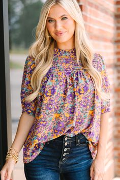 Make A Choice Purple Ditsy Floral Blouse – Shop The Mint Multicolor Ditsy Floral Print Blouse For Day Out, Feminine Ditsy Floral Print Tops For Fall, Feminine Tops With Ditsy Floral Print For Fall, Ditsy Floral Print Tops For Fall Day Out, Chic Ditsy Floral Print Tops For Fall, Fall Ditsy Floral Print Blouse, Fitted Blouse With Ditsy Floral Print For Fall, Casual Blouse With Ditsy Floral Print For Fall, Ditsy Floral Blouse