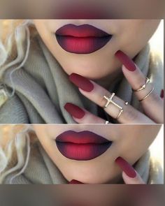 This stunning sombre lip is every bit as sinful as its name, "Sex Pot," commands.Image via Pinterest. Matte Make Up, Lipstick Kit, Lip Art, Lipstick Makeup, Makeup Goals, Red Lipstick, Matte Lip