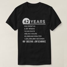 a black t - shirt with the words 66 years printed on it