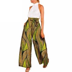 pantalon imprimé wax Robes Wax, Kitenge, Diy Couture, African Fabric, African Clothing, African Fashion, Trousers