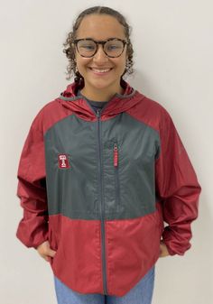 Add a layer to your gameday look with this Temple Owls Red Flash Forward Light Weight Jacket! Stay warm in cooler weather as you cheer on the Owls in this great Light Weight Jacket. With a embroidery of team logo on front left chest, you'll be the most comfortable and stylish fan at the game. Embroidered team logo on right chest, Zippered media pocket on left chest, Color blocked body, Zippered hand pockets, Adjustable hood, Elastic cuffs, Water resistant fabric, Fit: True to Size, 100% POLYESTE Red Hooded Windbreaker With Pockets, Red Casual Fleece Jacket With Pockets, Red Hooded Fleece Jacket For Outdoor, Red Fleece Hooded Sports Jacket, Red Fleece-lined Outerwear For Outdoor, Owl T Shirt, Water Resistant Fabric, Columbia, Team Logo