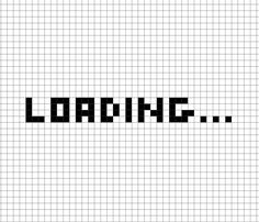 the word loading is written in black and white