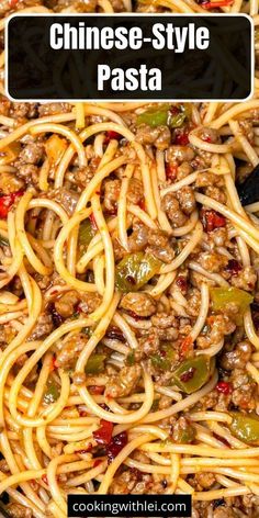 Discover a saucy and flavorful Chinese pasta recipe featuring ground beef and bell pepper – easy to make and taste sensation. Try it now! Chinese Pasta, Asian Noodle Dishes, Asian Noodle Recipes, Noodle Recipes Easy, Pepper Pasta, Beef Pasta, Summer Meal