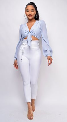 High waist Belted Drawstring Back zipper closure Rayon/Nylon/Spandex Model is wearing size Small High Waist Tight Nylon Bottoms, Trendy Fitted Bottoms With Tie Waist, High Waist Tight Nylon Pants, Tight High Waist Nylon Pants, Stretch High Waist Bottoms With Tie Waist, Fitted White Nylon Pants, Fitted High-waisted Pants With Tie Waist, High Rise Denim Shorts, Pocket Leggings