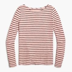 J.Crew Factory: Long-sleeve Striped Artist Tee For Women Artist Tees, J Crew Style, Tees For Women, Knit Tees, J Crew Factory, Long Sleeve Tshirt Men, J Crew, Long Sleeve Tees, Kids Outfits