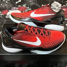 Brand New In Box, Og All. 100% Authentic. - Ds 2021 Nike Kobe 6 Vi Protroall Star” Challenge Red Mens Size 10. Dh9888-600 Nib * Nike Brought Back An Nba All-Star Classic With The Re-Release Of The Nike Kobe 6 All-Star. The Kobe 6 All-Star Originally Debuted In The 2011 All-Star Game, Where Kobe Bryant Took Home His Fourth All-Star Mvp. In The Game, Kobe Dropped 37 Points, Grabbed 14 Rebounds, And Notched A Win For The West In A Close Match-Up Against Lebron And The East. Like Most Kobe Protros, Kobe's Shoes, Kobe 6 Protro, Kobe 6, Heel Caps, Air Zoom, Kobe Bryant, The East, Mens Shoes Sneakers, All Star