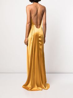 Gown Gold, Bridal Party Outfit, Michelle Mason, Silk Gown, Satin Gown, Silk Wrap, Event Dresses, Party Fashion, Fancy Dresses