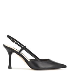 Peni Slingback Pumps Black Slingback Pumps, Lug Sole Booties, Black Slingback Heels, Woman Suit, Fashionable Shoes, Shoes Sandals Heels, Denim Shoes, Slingback Heel, Slingback Pump